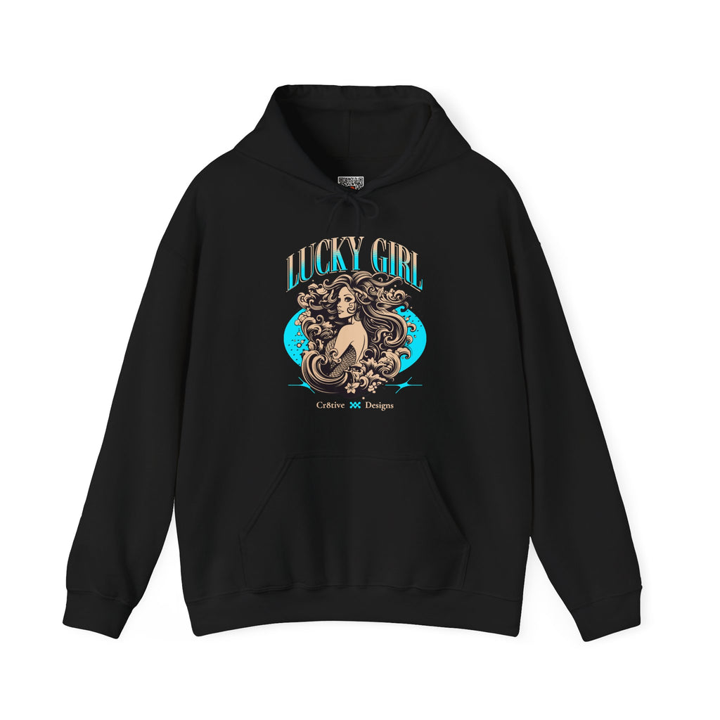 Lucky Girl | Retro Mermaid Hoodie | Cr8tive Designs