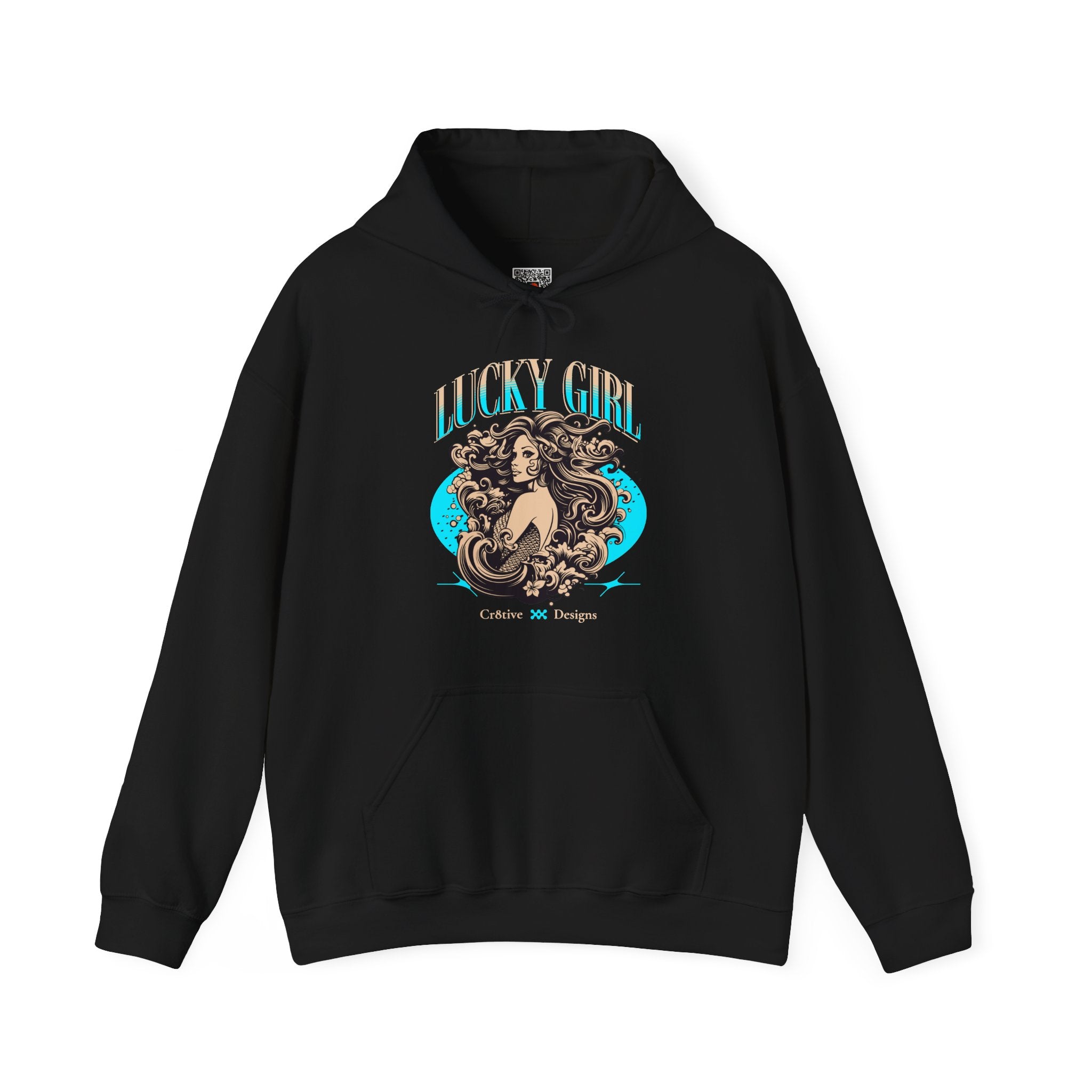 Lucky Girl | Retro Mermaid Hoodie | Cr8tive Designs