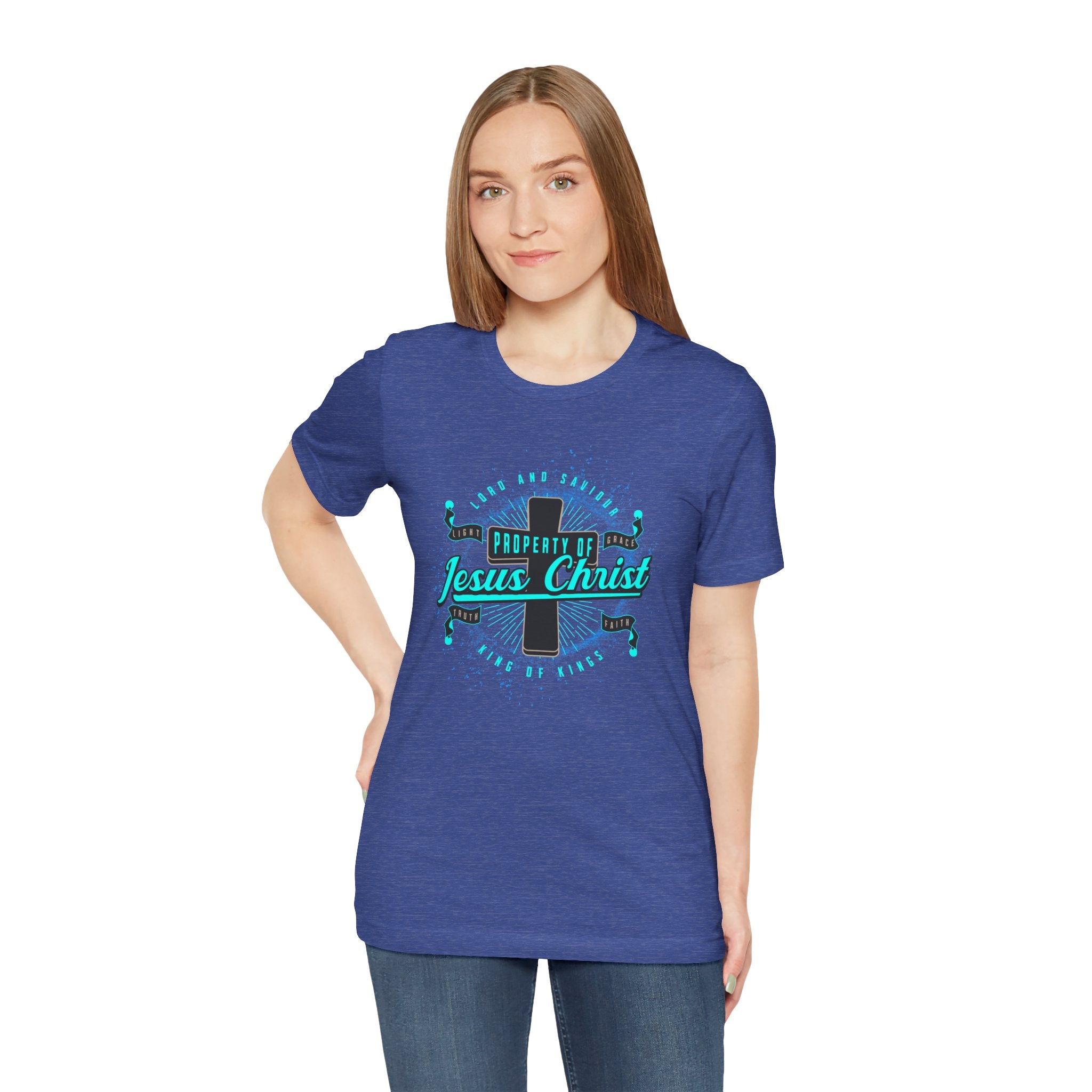 Jesus Christ Cross T-Shirt — "Property of Jesus Christ" Faith Tee| Cr8tive Designs