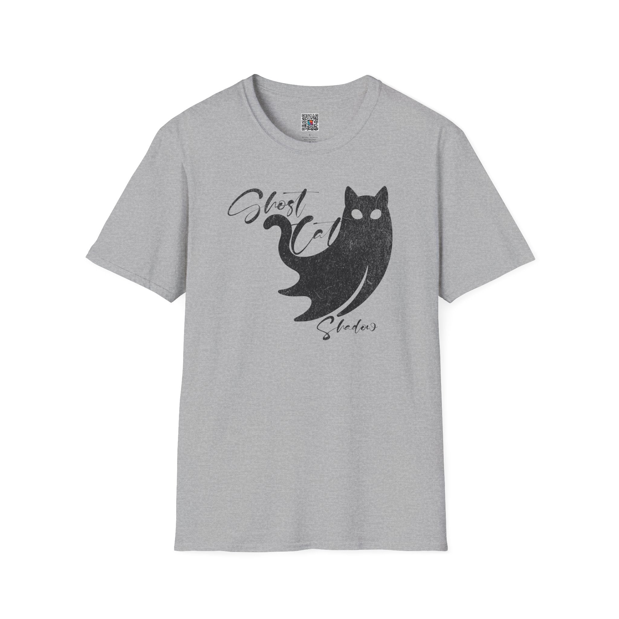Ghost Cat T-Shirt | Cute Spooky Cat Graphic Tee | Cr8tive Designs
