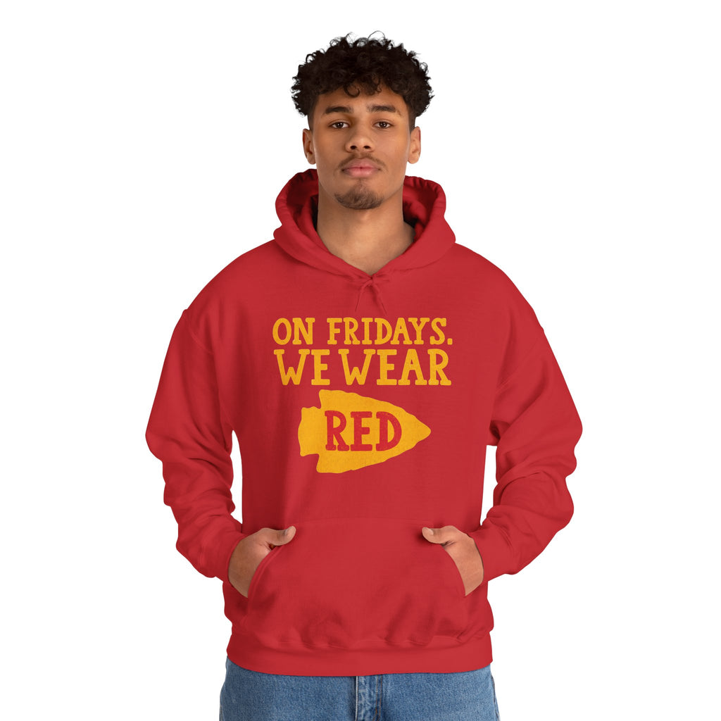 On Fridays We Wear Red | Kansas City Football Hoodie | Cr8tive Designs