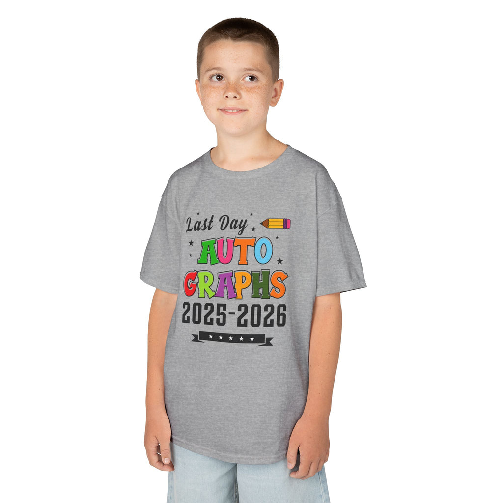 LAST DAY AUTOGRAPHS 2025-2026 T-SHIRT | KIDS SCHOOL SIGNATURE SHIRT | LAST DAY OF SCHOOL SHIRT | CR8TIVE DESIGNS