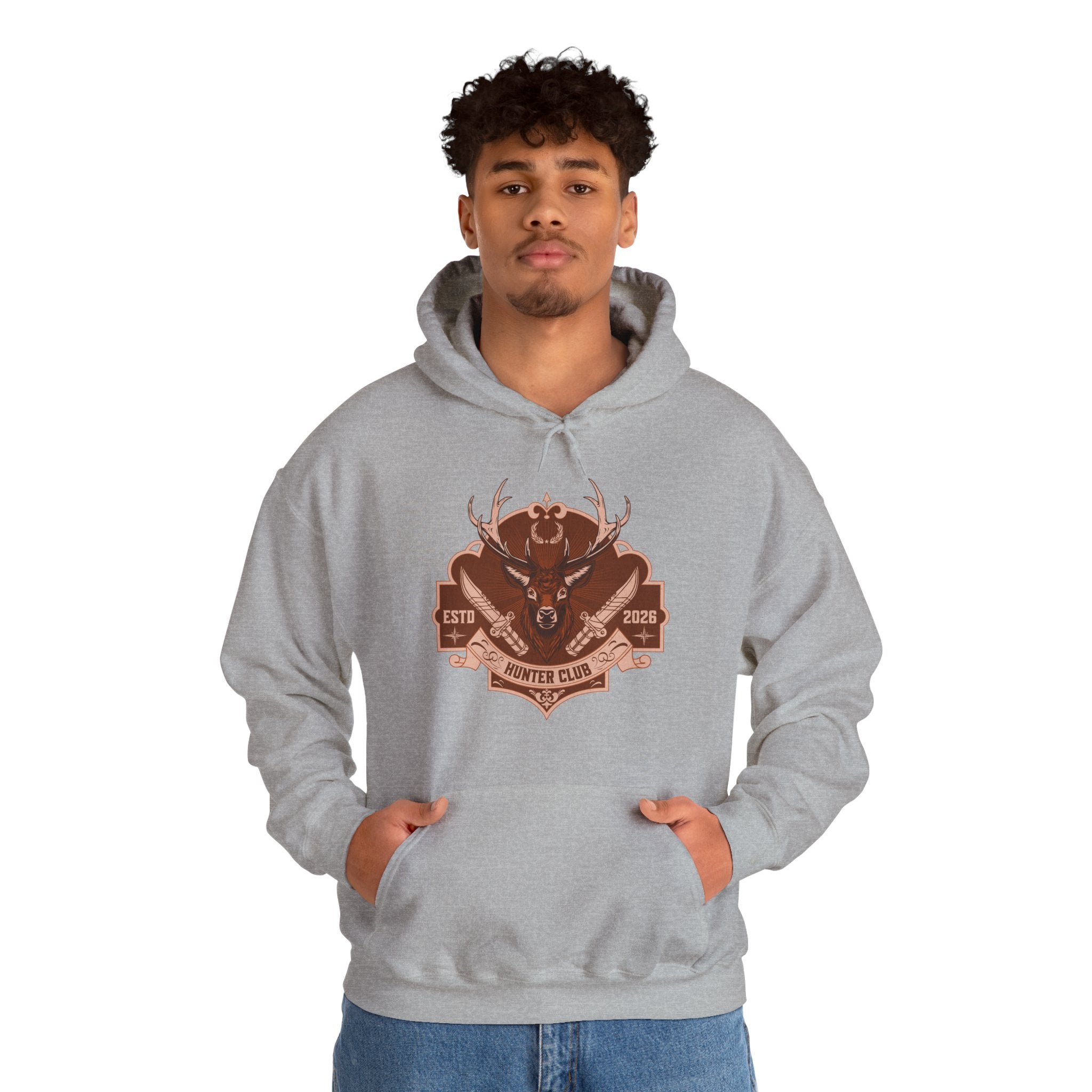 Hunter Club Hoodie | Vintage Deer Hunting Design | Cr8tive Designs