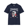 Zombies Skull T-Shirt | Gothic Horror Band Tee with Blood Splatter | Cr8tive Designs