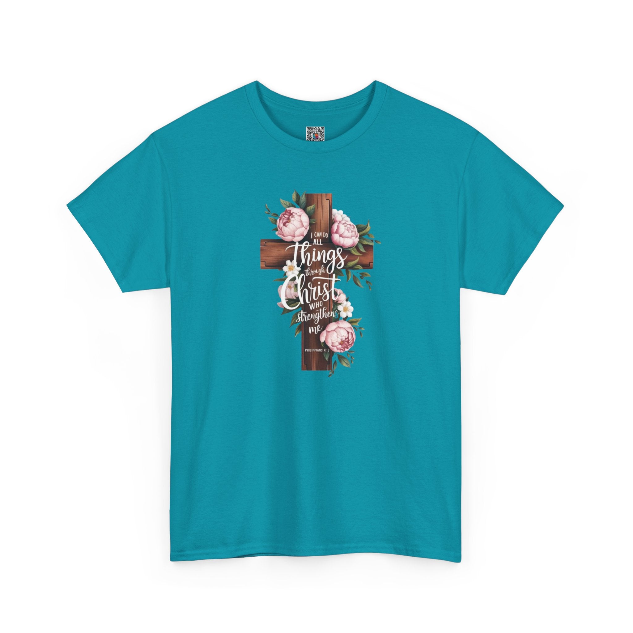 All Things Through Christ Inspirational T-Shirt/Cr8tive Designs