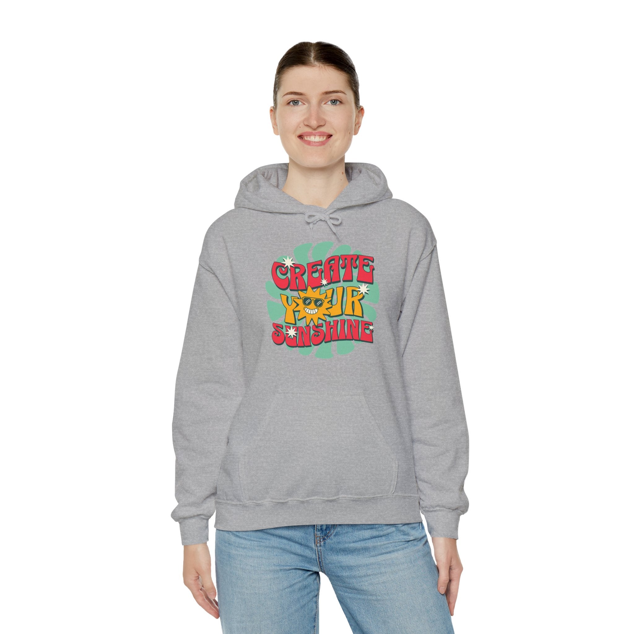 Create Your Sunshine | Colorful Retro-Inspired Hoodie | Cr8tive Designs
