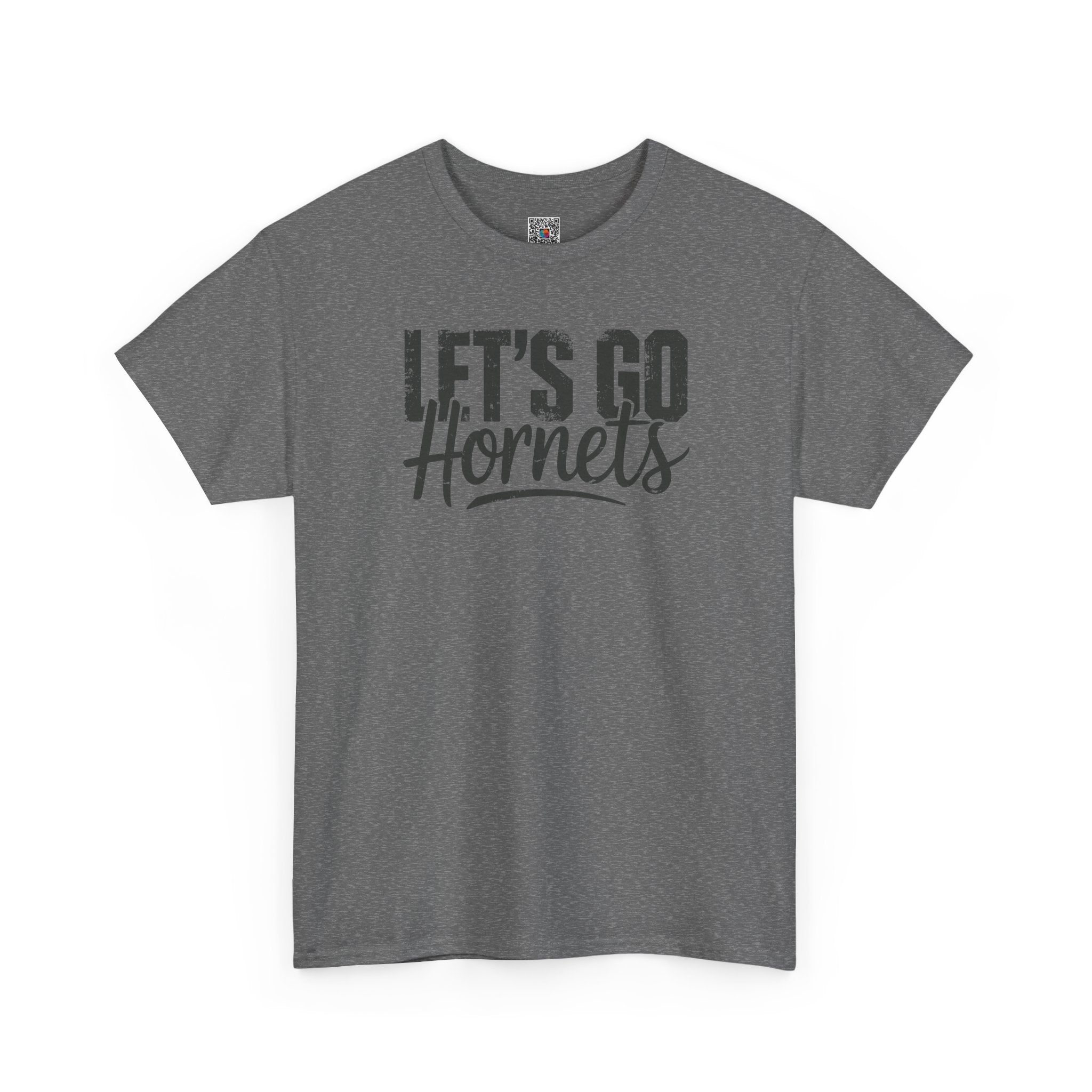Let's Go Hornets Adult Graphic T-Shirt | School Spirit Mascot Tee | Cr8tive Designs