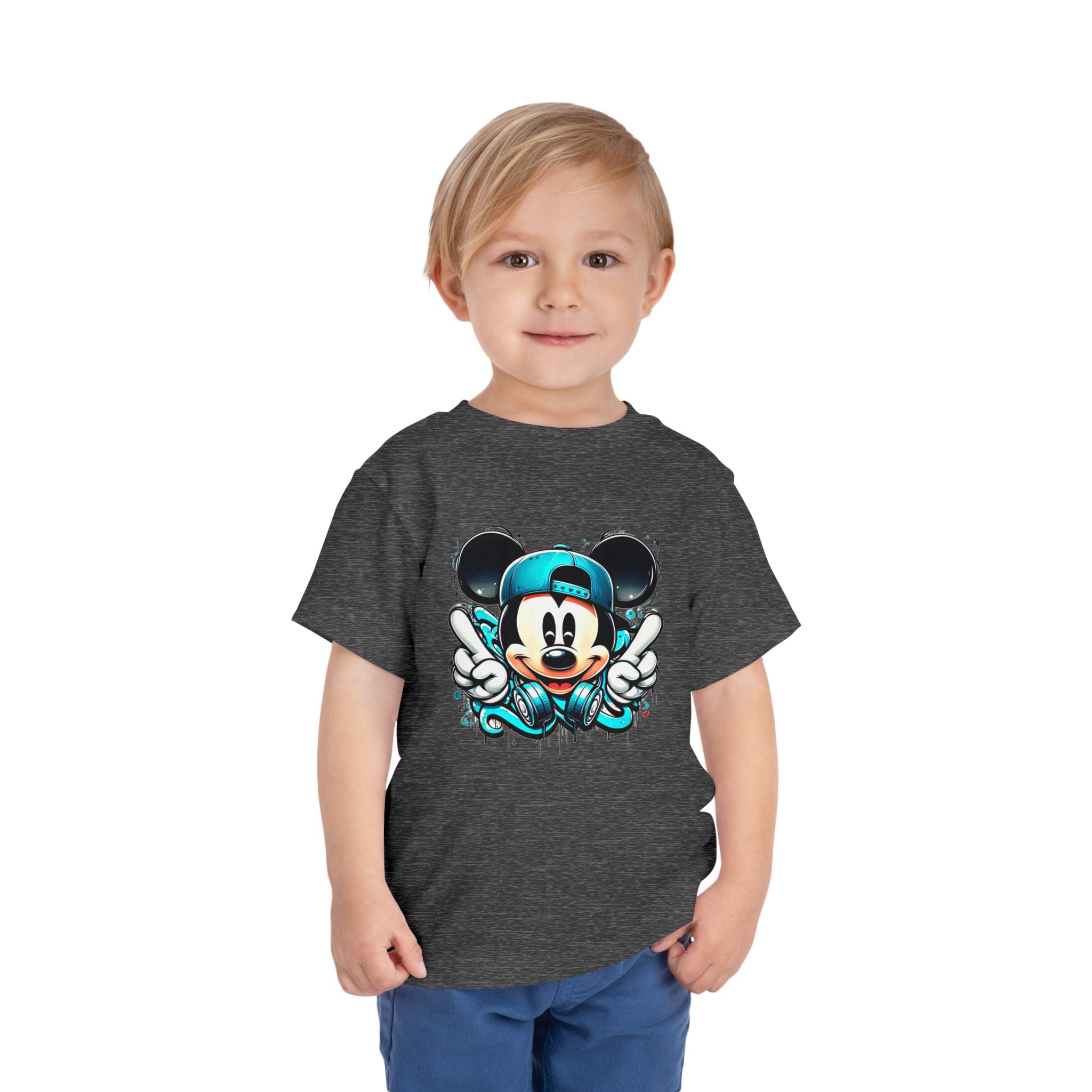Mickey Mouse Hip-Hop Toddler Tee | Street-Style Cartoon T-Shirt | Cr8tive Designs