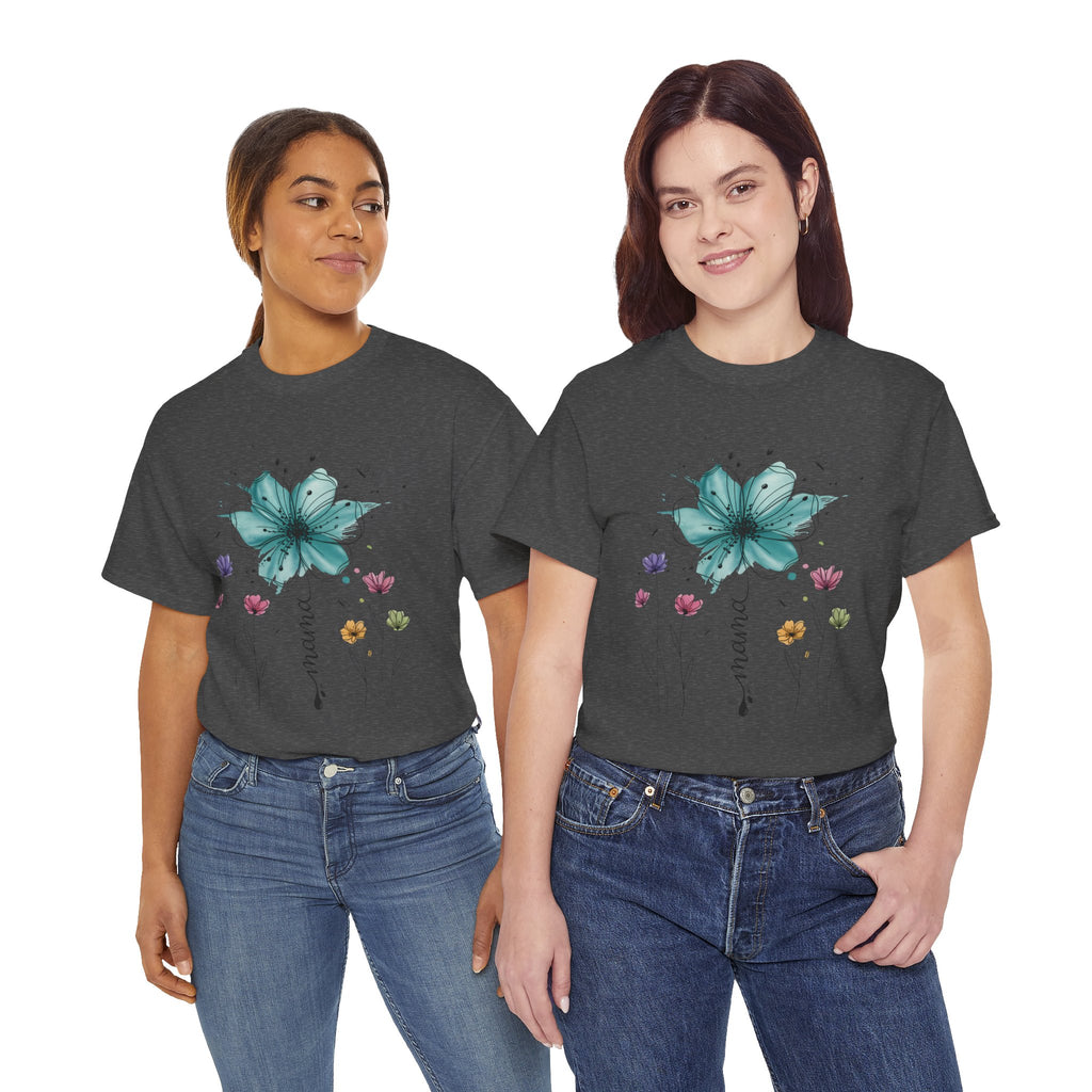 Watercolor Floral Burst T-Shirt – Colorful Artistic Flower Graphic Tee | Cr8tive Designs