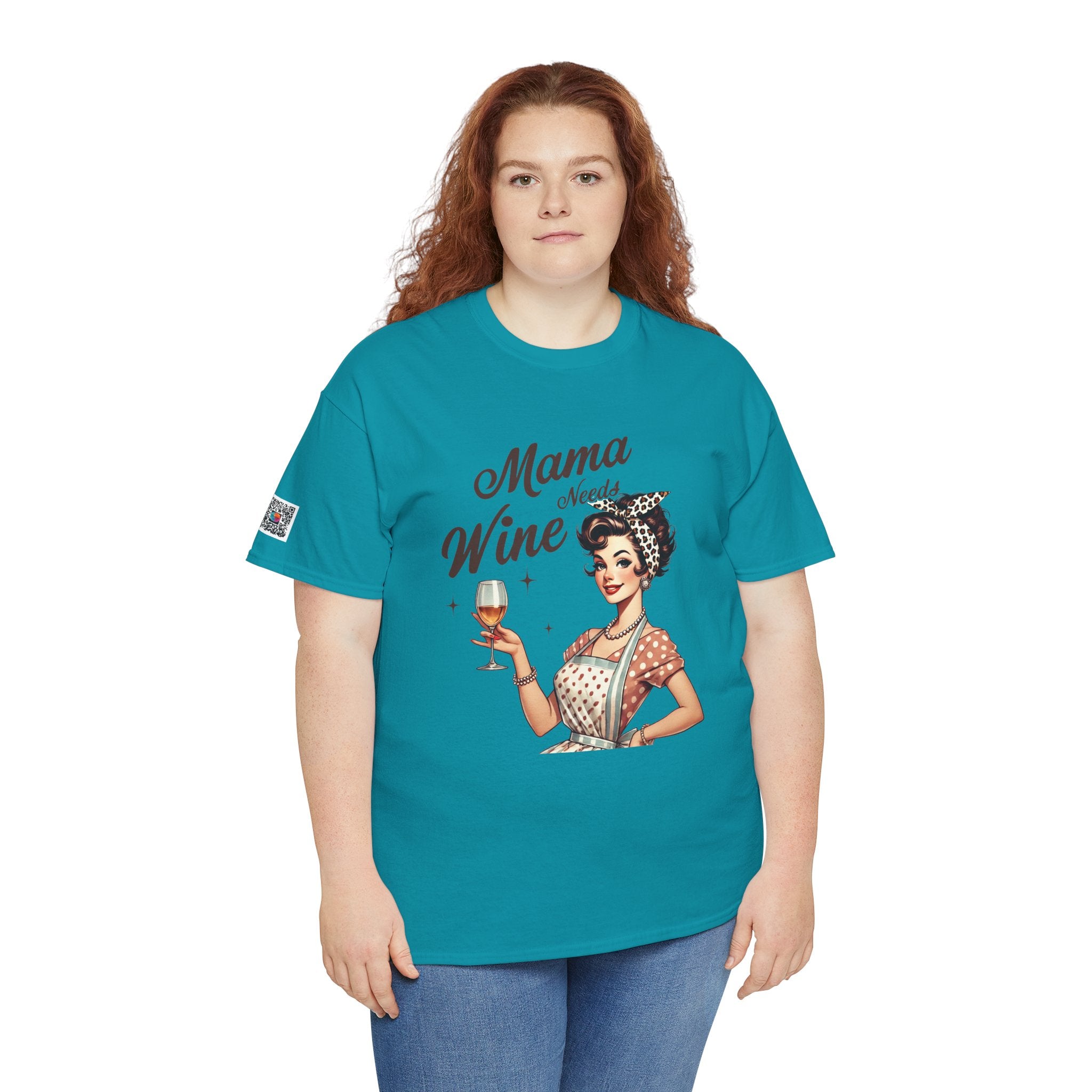 Mama Needs Wine Tee – Funny Mom Life Shirt, Cute Vintage Graphic, Wine Lover Gift | Cr8tive Designs