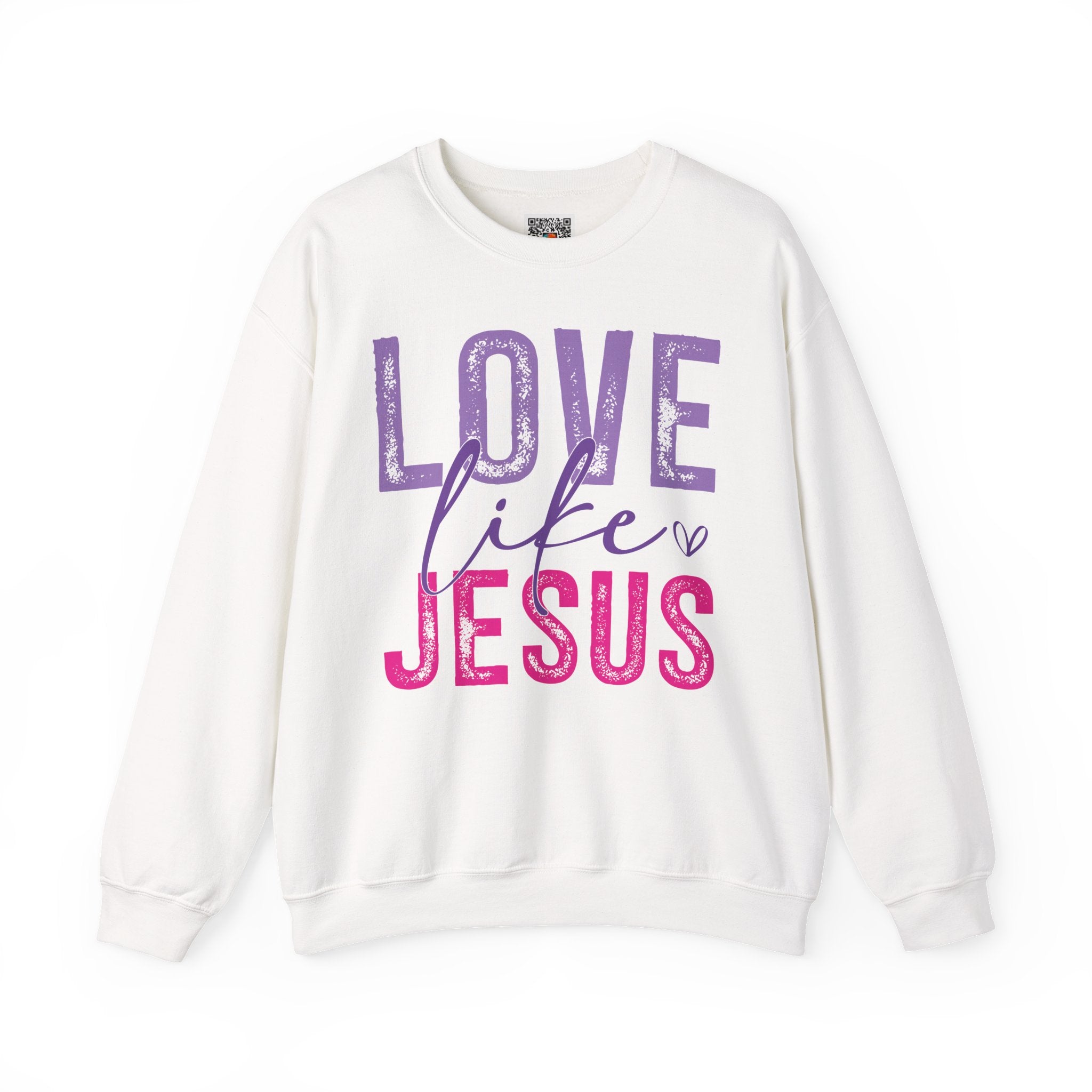 Love Like Jesus – Inspirational Christian Faith Sweatshirt | Cr8tive Designs