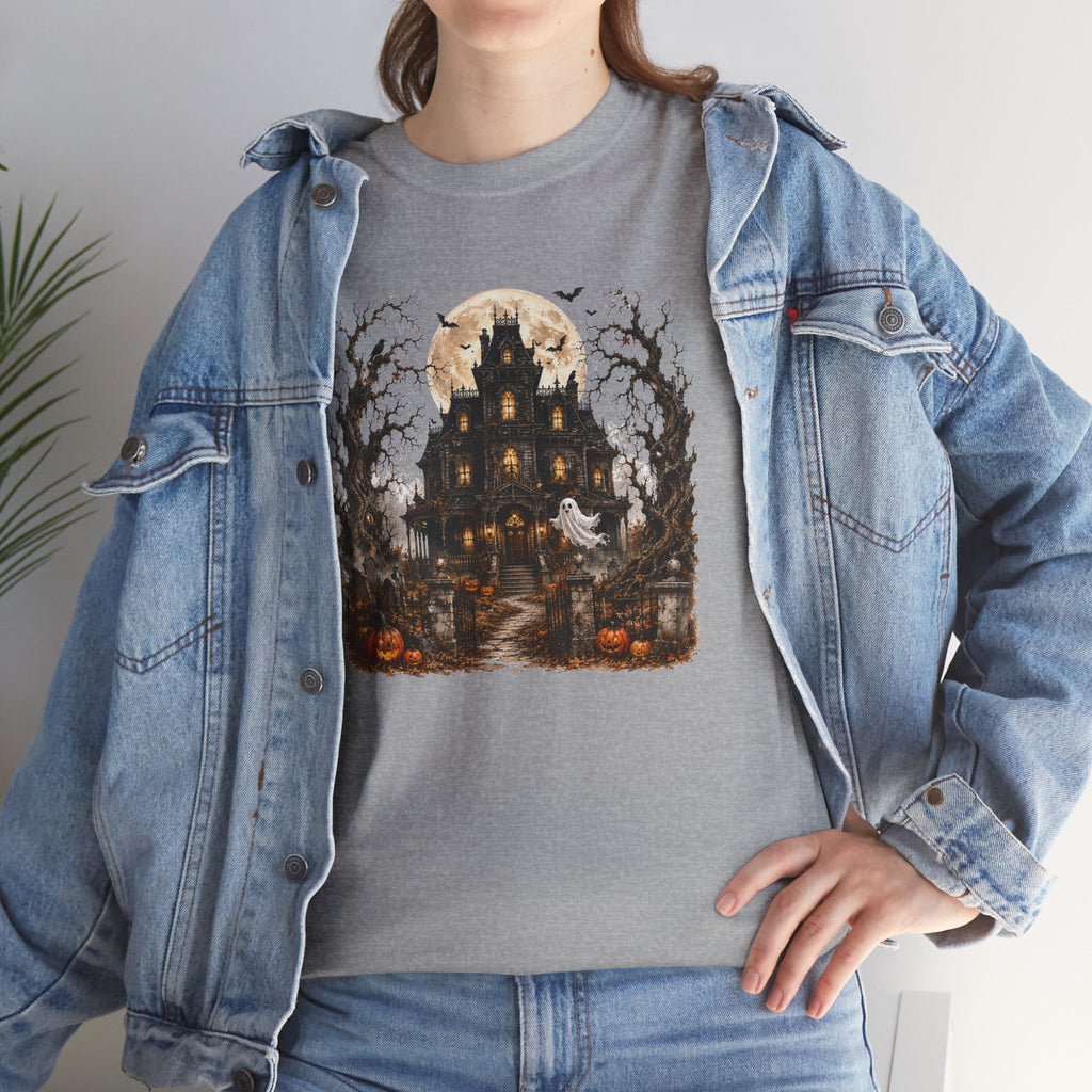 Haunted Manor Halloween T-Shirt | Spooky Season Graphic Tee | Cr8tive Designs