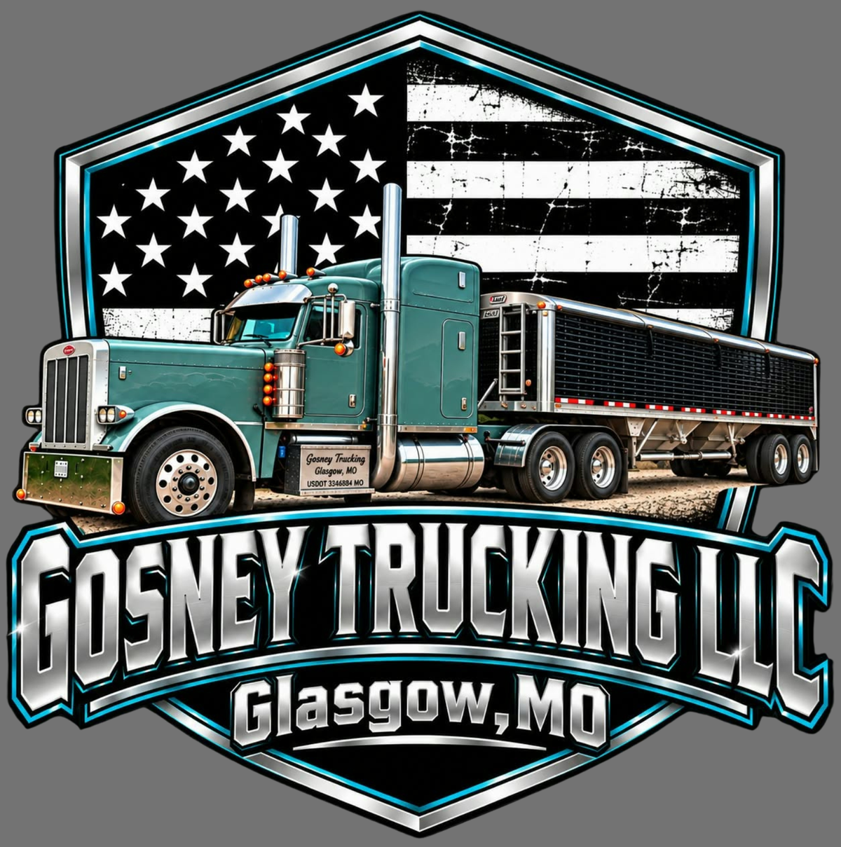 Gosney Trucking LLC (BACK-YOUTH) DTF Print