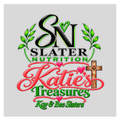 Custom Slater Nutrition Katie’s Treasures UV DTF Window Decal