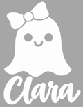 Personalized Halloween Ghost with Bow Trick-or-Treat Bag
